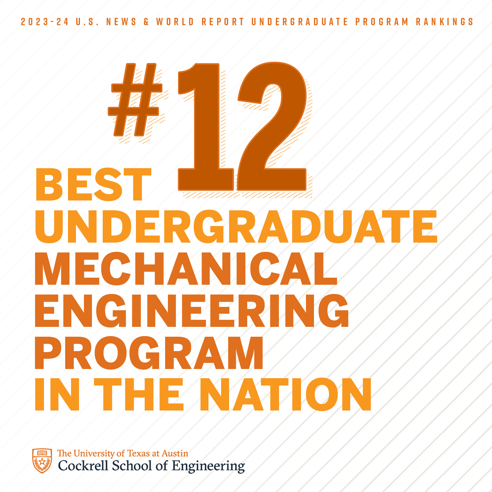 #12 best undergraduate mechanical engineering program in the nation