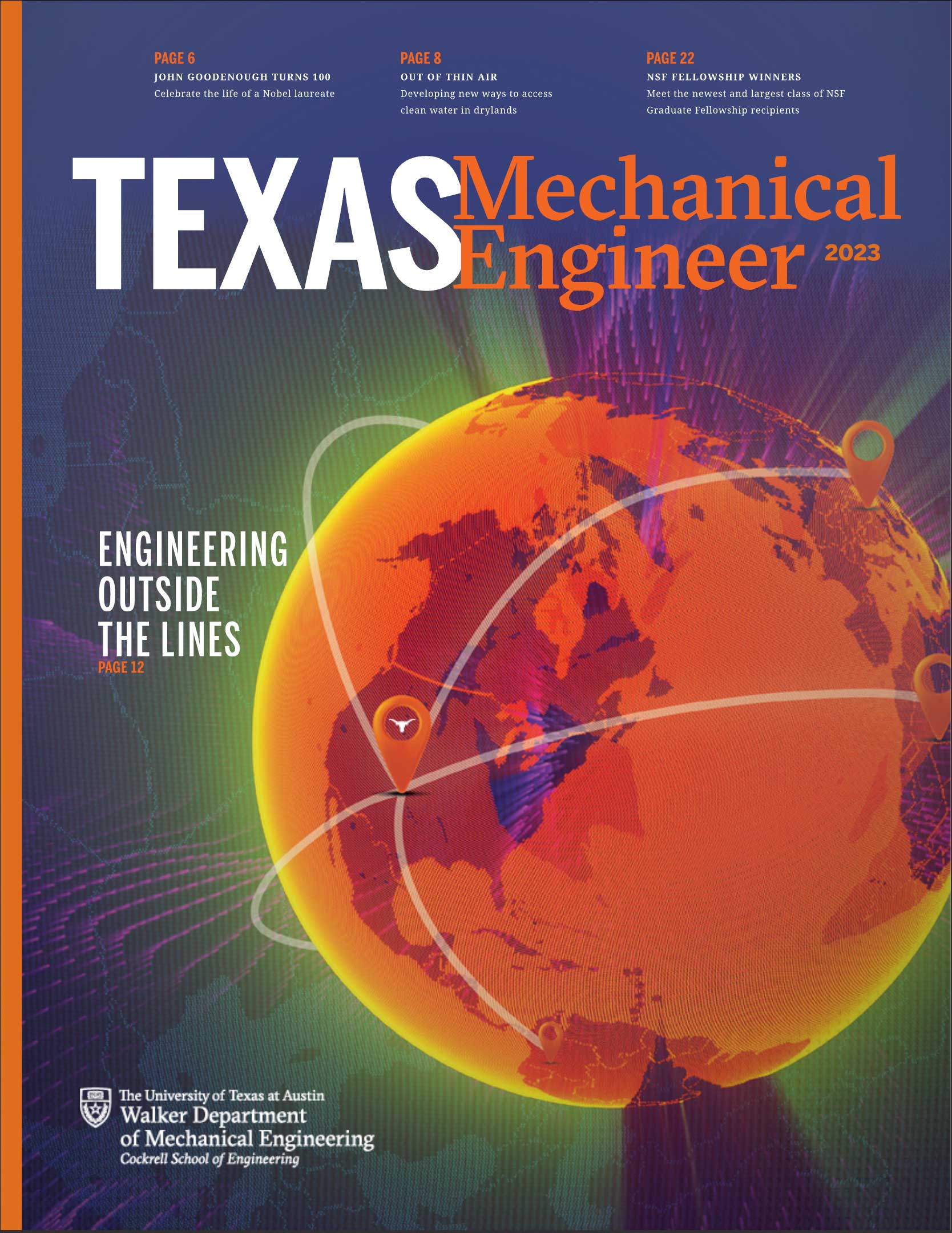 2023 UT Austin Mechanical Engineering Magazine Cover