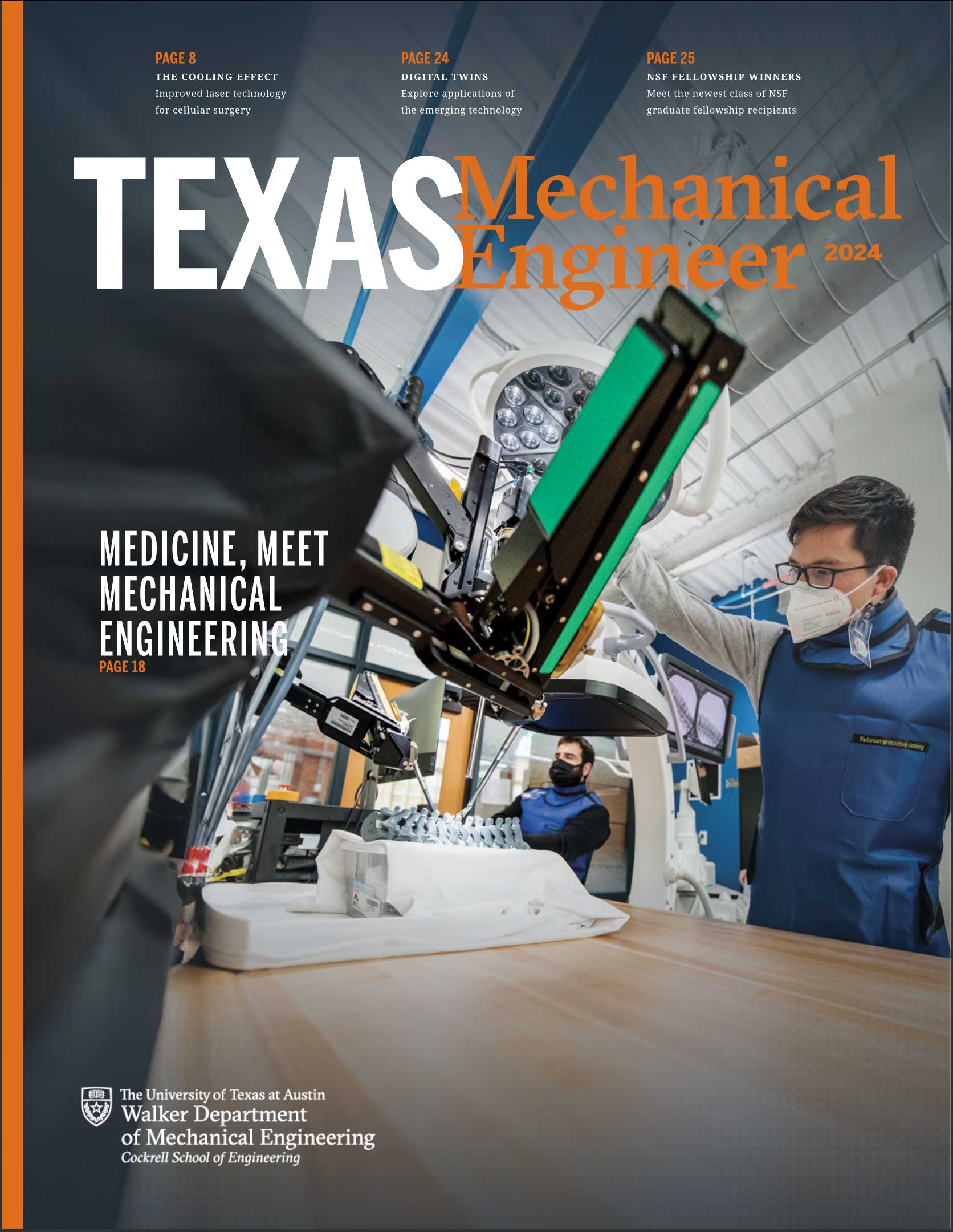 2024 UT Austin Mechanical Engineering Magazine Cover