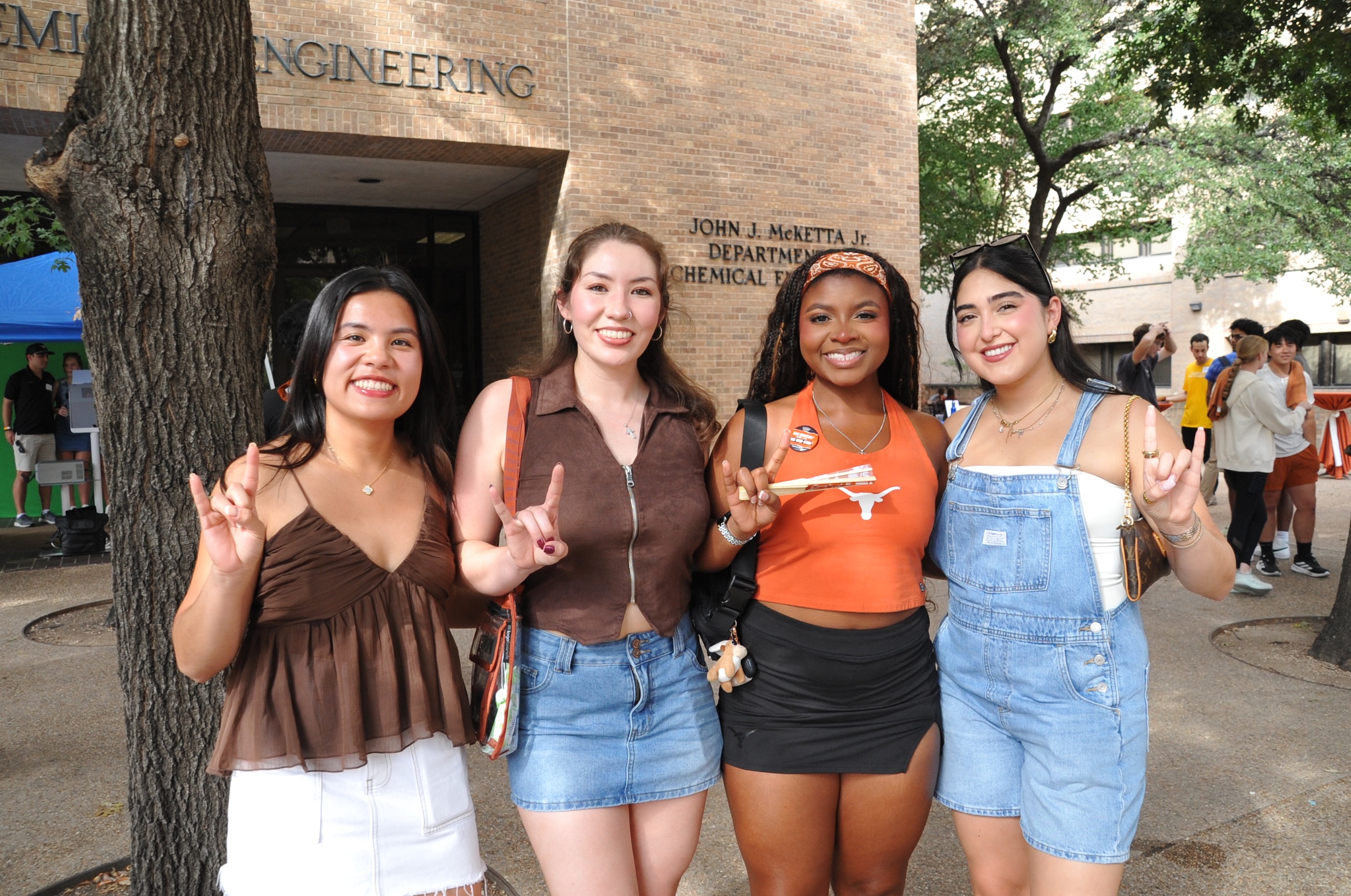 group of students on campus